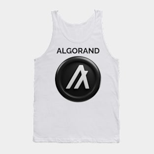 ALGORAND 3d front view rendering cryptocurrency Tank Top